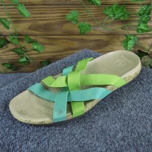 Crocs Women's Edie Stretch Slide Multicolor Synthetic 10 Medium Gently Used 2025